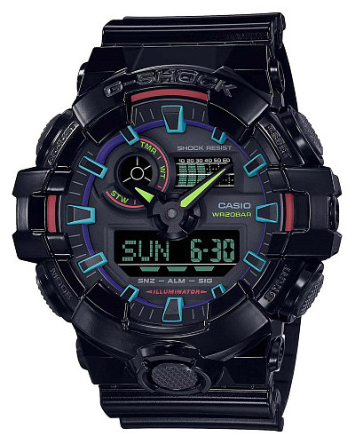 Casio G-Shock GA-700RGB-1ADR (GA-700RGB-1a)